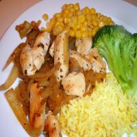 Low-Fat Chicken With Caramelized Onions image