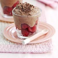 Chocolate & raspberry pots image
