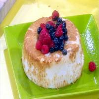 Angel Food Cake with Berries and Whipped Cream image
