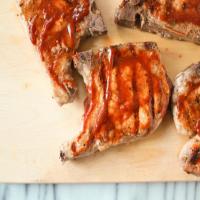 Spice-Rubbed Pork Chops with Sorghum BBQ Sauce image