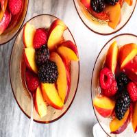 Peach and Berry Macedonia With Sparkling Rosé_image