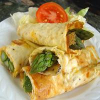 Asparagus Omelette Wraps image