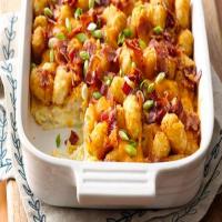 Impossibly Easy Bacon, Egg and Tot Bake (With Make-Ahead Directions) image