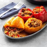 Pressure-Cooker Spicy Sausage and Blue Cheese Peppers_image