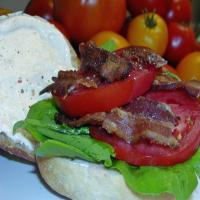 BLT With Smoked Bacon, Beefsteak Tomato, Arugula and Lemon Aioli image
