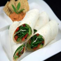 Hummus and Grilled Veggie Wrap image