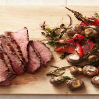 Tri-Tip Steak With Mushrooms and Peppers image