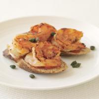 Red Pepper Rouille and Shrimp Toasts image