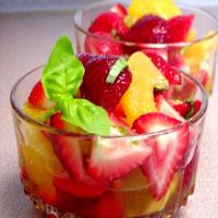 Strawberries and Oranges in Syrup image