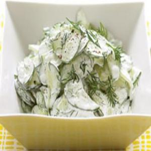 Cucumbers in Sour Cream Recipe - Polish Mizeria_image