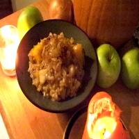 Apple-Pumpkin Risotto With Caramelized Onions (Vegan) image