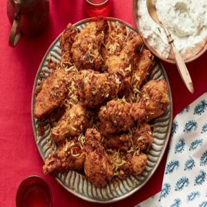 Extra-Crispy Chicken Wings with Toasted Coconut image