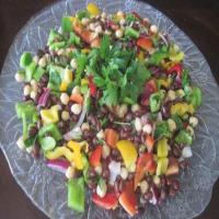 2 beans and sweet pepper salad image