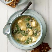 Chicken Wild Rice Soup with Spinach image