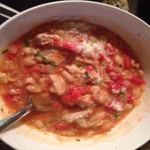 Ww Chicken and White Bean Stew With Lemon and Sage image
