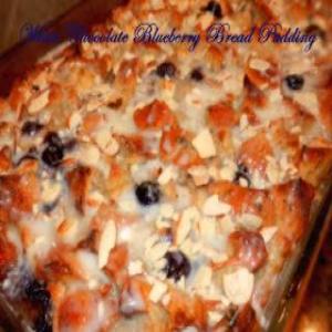 White Chocolate Blueberry Bread Pudding_image