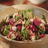 Farro, Roasted Beet and Goat Cheese Salad_image
