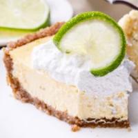 Tart and Creamy Keto Key Lime Pie with Graham Cracker Crust_image
