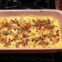 Creamy Cauliflower Casserole with Bacon and Cheddar_image