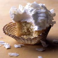 Coconut Cupcakes with Seven-Minute Frosting and Coconut Flakes_image