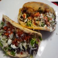 Crispy Black Bean Tacos With Feta & Cabbage Slaw_image