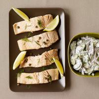 Poached Salmon with Cucumber Dill Sauce Recipe - (4/5)_image