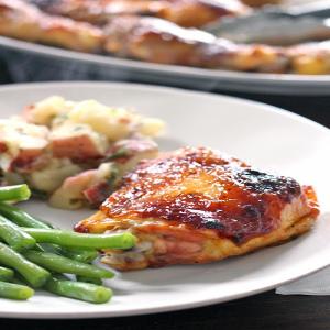 Two Ingredient Crispy Oven Baked BBQ Chicken_image