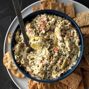 Five-Cheese Spinach & Artichoke Dip_image