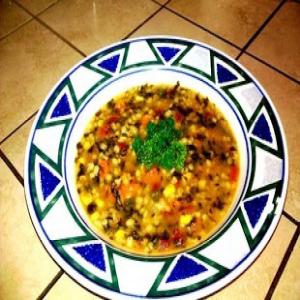 Barley vegetable soup_image