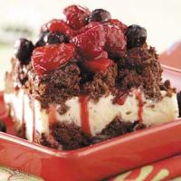 Hot Berries 'n' Brownie Ice Cream Cake image