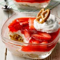 Contest-Winning Strawberry Pretzel Dessert image
