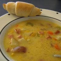 Crock Pot - Cheesy Ham Potato Soup image