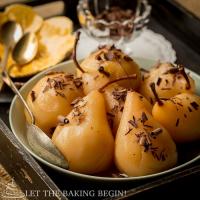 Amaretto Poached Pears Recipe_image