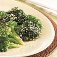 Broccoli with Sesame Seeds and Dried Red Pepper image