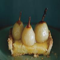 Seckel Pear Tart with Poire William Cream image