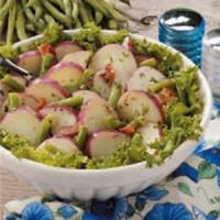Green Bean Potato Salad with Herb Dressing_image