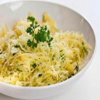 BAKED SPAGHETTI SQUASH WITH GARLIC AND BUTTER image