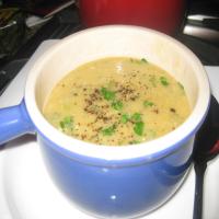 Red Lentil Soup With Lime and Cilantro_image
