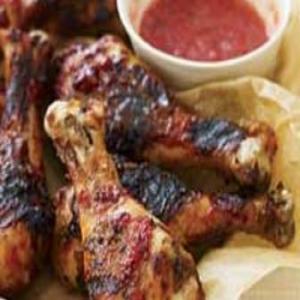 Sticky Grilled Drumsticks with Plum Sauce_image