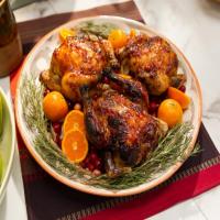 Clementine and Cranberry Glazed Cornish Game Hens image