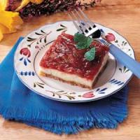 Rhubarb Cheesecake Dessert image