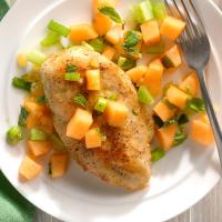 Chicken Breasts with Melon Relish image