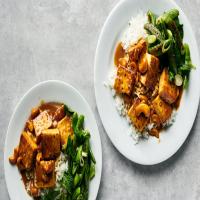 Crispy Tofu With Cashews and Blistered Snap Peas image