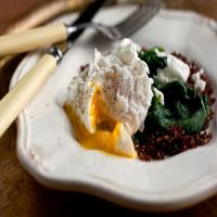 Quinoa, Spinach and Poached Egg image