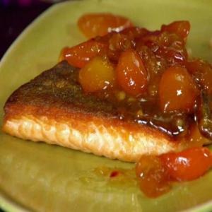 Seared Arctic Char with Kumquat Compote_image