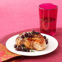 Pork with Blueberry Herb Sauce_image