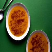 Sweet Potato Soup With Ginger, Leek and Apple_image