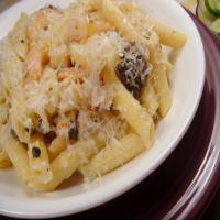 Creamy Seafood and Mushroom Pasta image