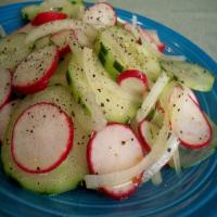 Cucumber, Red Onion, and Radish Salad image