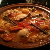 Spicy Chicken Tagine With Apricots, Rosemary, and Ginger_image